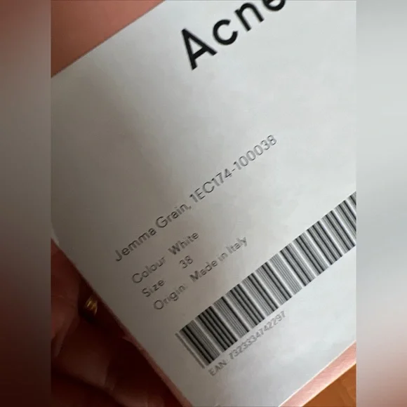 acne studios jemma boot white size 38 - Picture 5 of 7